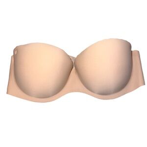 EUC Victoria's Secret Embrace Strapless Beige Nude Bra 34C Perfect Strapless Bra